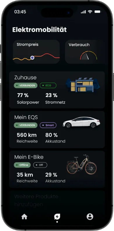 Modulares Menü aus Widgets