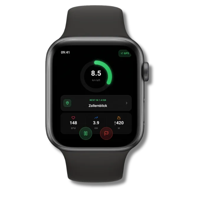 HIQER auf der Apple Watch